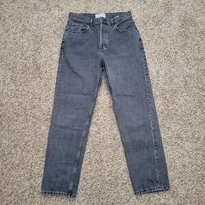 Everlane The 90s Cheeky Jean Jeans 100% Organic Cotton Black Gray 28 Regular